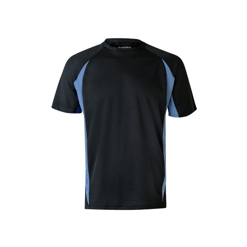 black VL SLAYER. Camiseta técnica ojo de pájaro bicolor (160g/m²), en poliéster (100%)