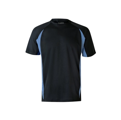 black VL SLAYER. Camiseta técnica ojo de pájaro bicolor (160g/m²), en poliéster (100%)