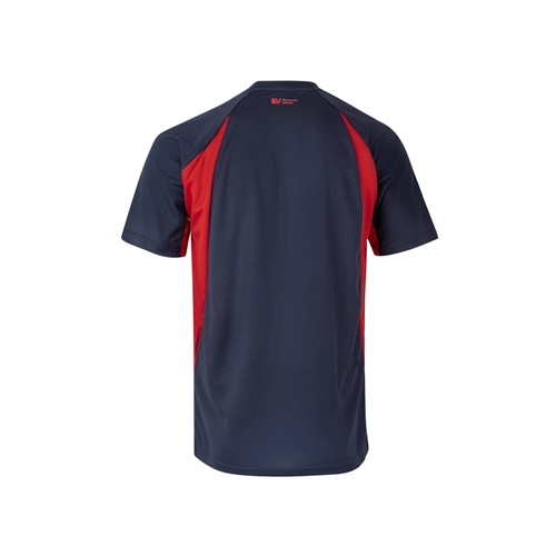 azul marino VL SLAYER. Camiseta técnica ojo de pájaro bicolor (160g/m²), en poliéster (100%)