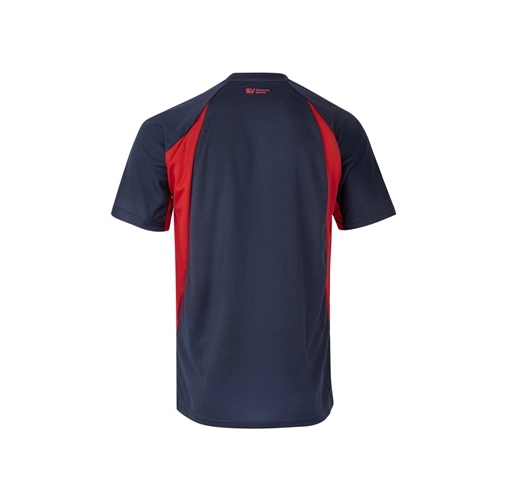 azul marino VL SLAYER. Camiseta técnica ojo de pájaro bicolor (160g/m²), en poliéster (100%)