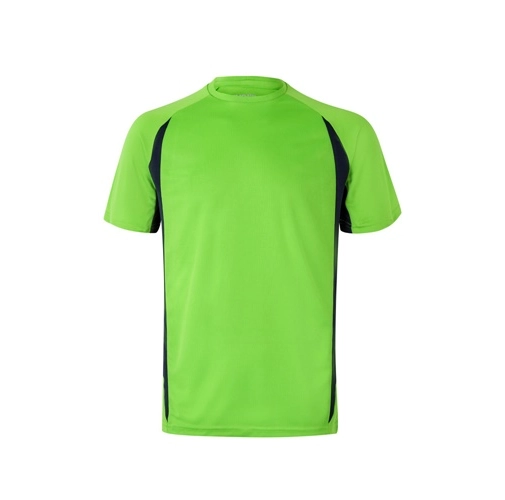 green VL SLAYER. Camiseta técnica ojo de pájaro bicolor (160g/m²), en poliéster (100%)