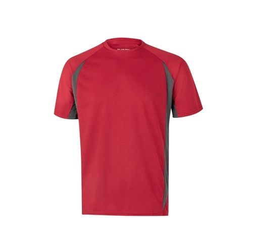 red VL SLAYER. Camiseta técnica ojo de pájaro bicolor (160g/m²), en poliéster (100%)