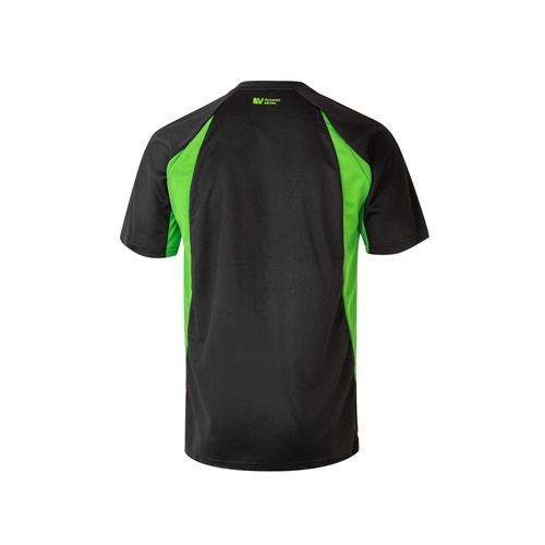black VL SLAYER. Camiseta técnica ojo de pájaro bicolor (160g/m²), en poliéster (100%)