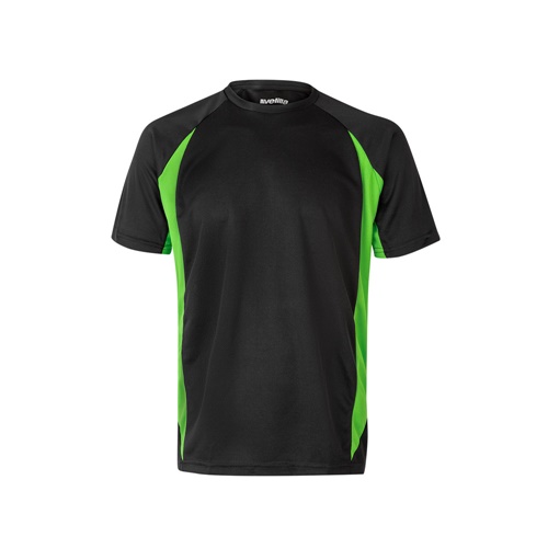black VL SLAYER. Camiseta técnica ojo de pájaro bicolor (160g/m²), en poliéster (100%)