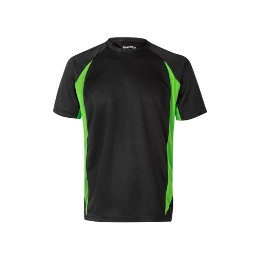 black VL SLAYER. Camiseta técnica ojo de pájaro bicolor (160g/m²), en poliéster (100%)