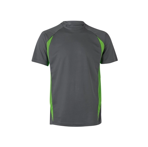 gray VL SLAYER. Camiseta técnica ojo de pájaro bicolor (160g/m²), en poliéster (100%)