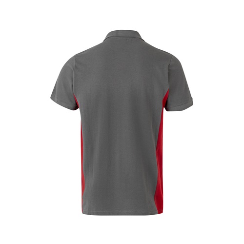 gray VL SUPAY. Polo piqué bicolor (180g/m²), manga corta, en algodón (60%) y poliéster (40%)