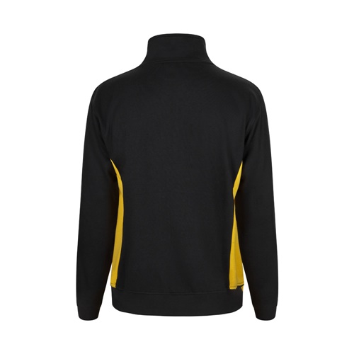 black VL SVAROG. Sudadera de rizo bicolor (260g/m²), en poliéster (65%) y algodón (35%)