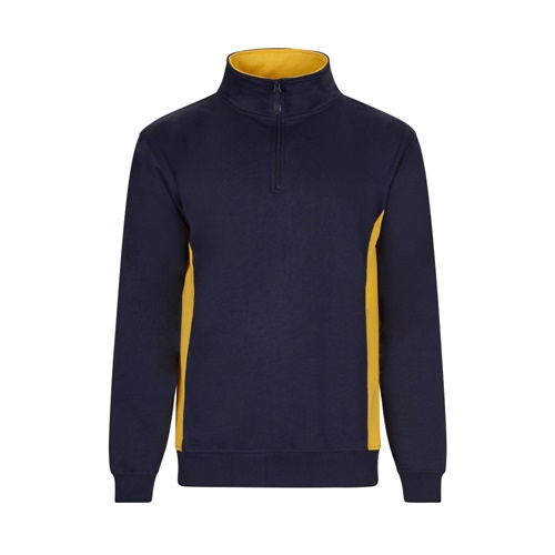 azul marino VL SVAROG. Sudadera de rizo bicolor (260g/m²), en poliéster (65%) y algodón (35%)