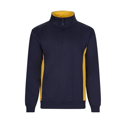 azul marino VL SVAROG. Sudadera de rizo bicolor (260g/m²), en poliéster (65%) y algodón (35%)