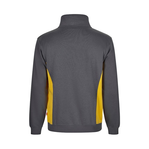 gray VL SVAROG. Sudadera de rizo bicolor (260g/m²), en poliéster (65%) y algodón (35%)
