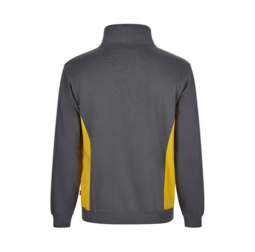 gray VL SVAROG. Sudadera de rizo bicolor (260g/m²), en poliéster (65%) y algodón (35%)