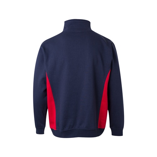 azul marino VL SVAROG. Sudadera de rizo bicolor (260g/m²), en poliéster (65%) y algodón (35%)