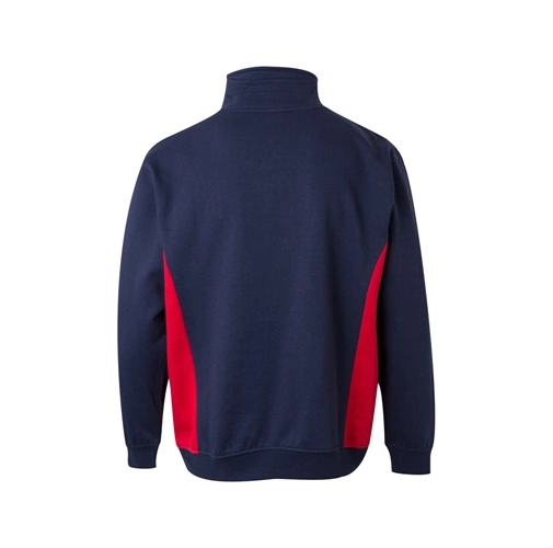 azul marino VL SVAROG. Sudadera de rizo bicolor (260g/m²), en poliéster (65%) y algodón (35%)
