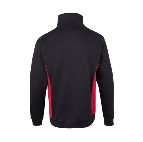 black VL SVAROG. Sudadera de rizo bicolor (260g/m²), en poliéster (65%) y algodón (35%)