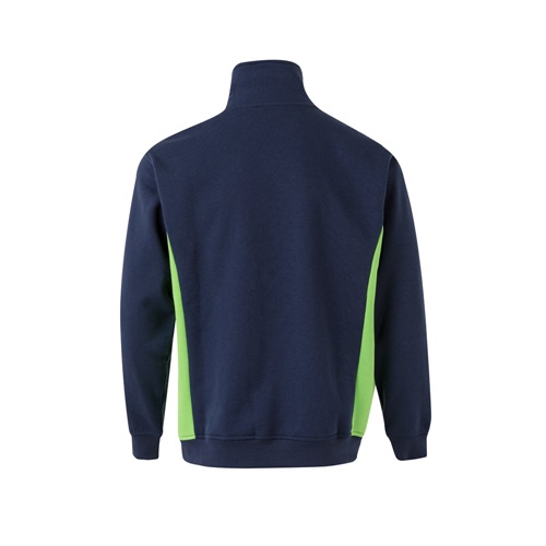 azul marino VL SVAROG. Sudadera de rizo bicolor (260g/m²), en poliéster (65%) y algodón (35%)