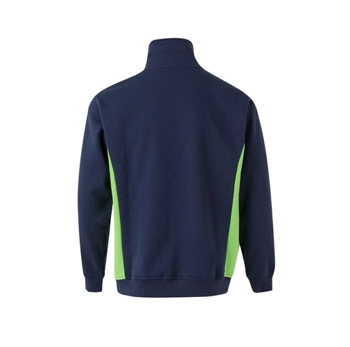 azul marino VL SVAROG. Sudadera de rizo bicolor (260g/m²), en poliéster (65%) y algodón (35%)