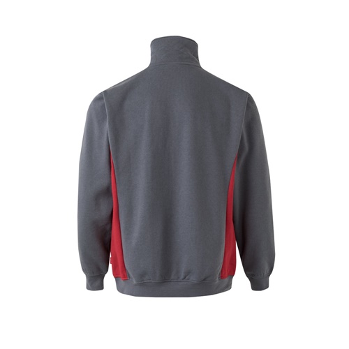 gray VL SVAROG. Sudadera de rizo bicolor (260g/m²), en poliéster (65%) y algodón (35%)