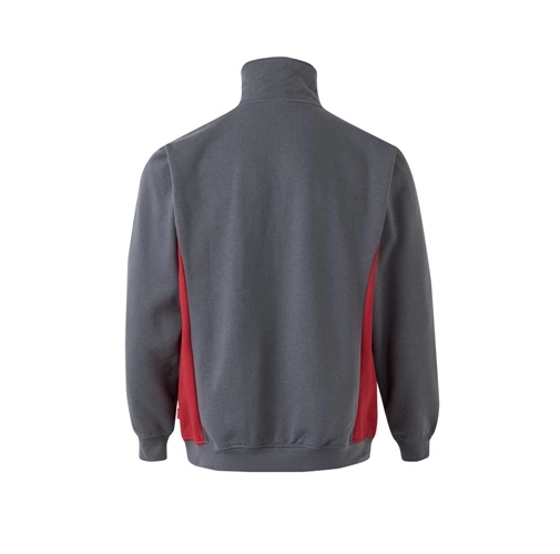 gray VL SVAROG. Sudadera de rizo bicolor (260g/m²), en poliéster (65%) y algodón (35%)