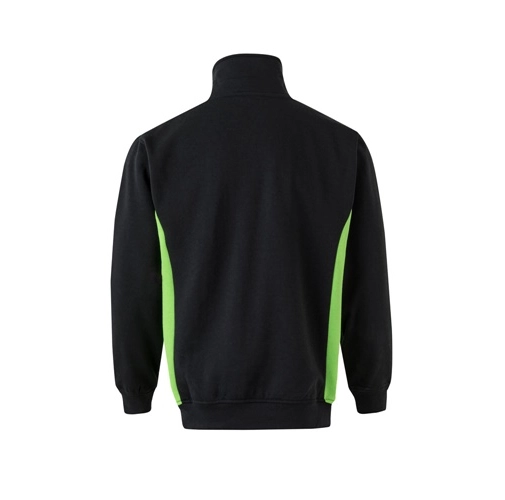 black VL SVAROG. Sudadera de rizo bicolor (260g/m²), en poliéster (65%) y algodón (35%)
