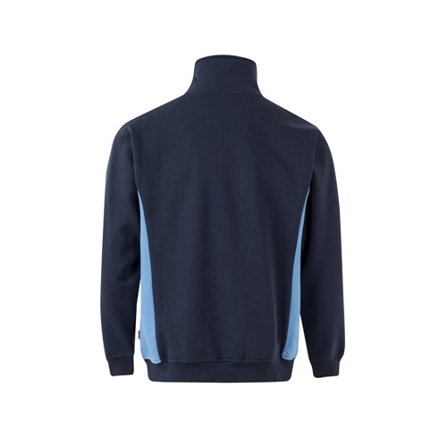 azul marino VL SVAROG. Sudadera de rizo bicolor (260g/m²), en poliéster (65%) y algodón (35%)
