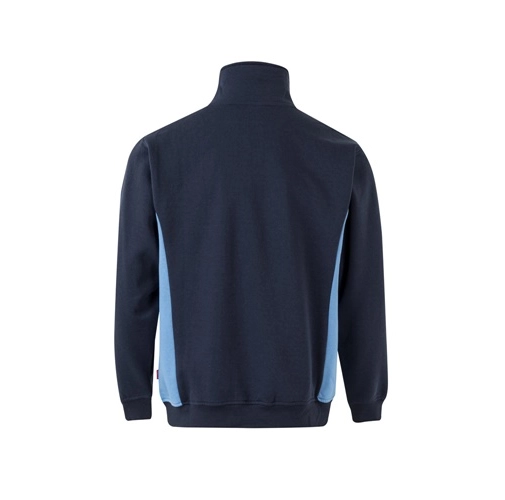 azul marino VL SVAROG. Sudadera de rizo bicolor (260g/m²), en poliéster (65%) y algodón (35%)