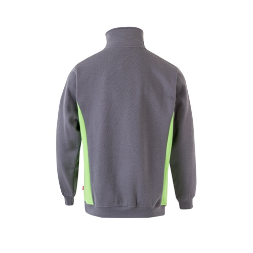 gray VL SVAROG. Sudadera de rizo bicolor (260g/m²), en poliéster (65%) y algodón (35%)