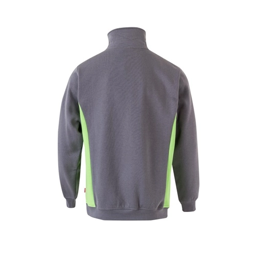 gray VL SVAROG. Sudadera de rizo bicolor (260g/m²), en poliéster (65%) y algodón (35%)