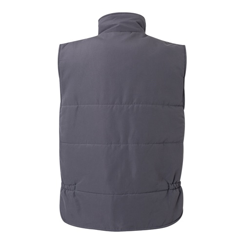 gray VL MEFITIS. Chaleco acolchado multibolsillos (220g/m²), en poliéster (100%)