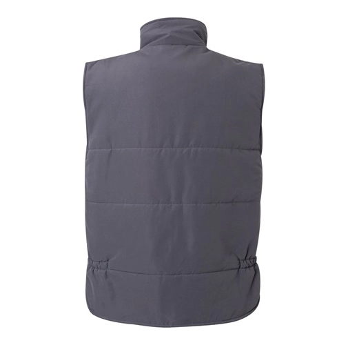 gray VL MEFITIS. Chaleco acolchado multibolsillos (220g/m²), en poliéster (100%)
