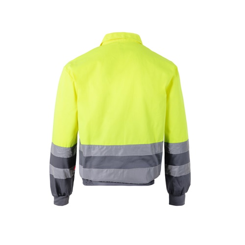 gray VL NEPTUNE. Chaqueta de sarga bicolor (210g/m²) en poliéster (80%) y algodón (20%)