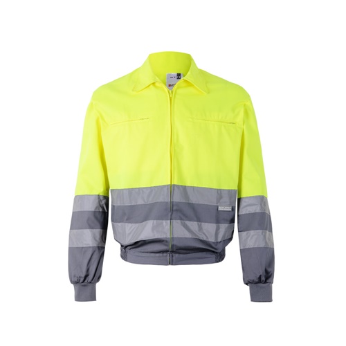 gray VL NEPTUNE. Chaqueta de sarga bicolor (210g/m²) en poliéster (80%) y algodón (20%)