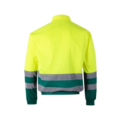 green VL NEPTUNE. Chaqueta de sarga bicolor (210g/m²) en poliéster (80%) y algodón (20%)