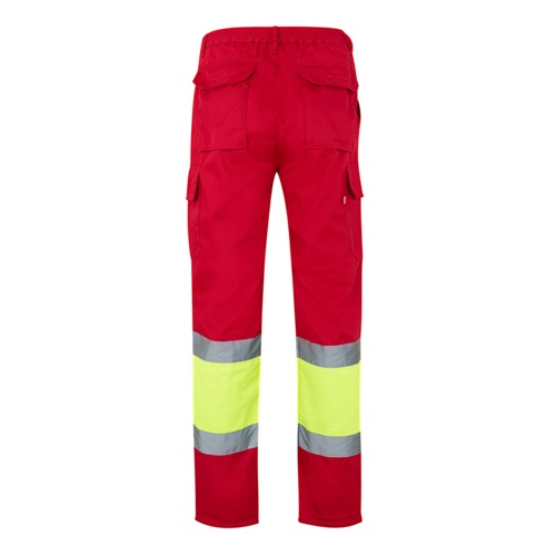 red VL POSEIDON. Pantalón de sarga multibolsillos bicolor (210 g/m²), en algodón (20 %) y poliéster (80 %)