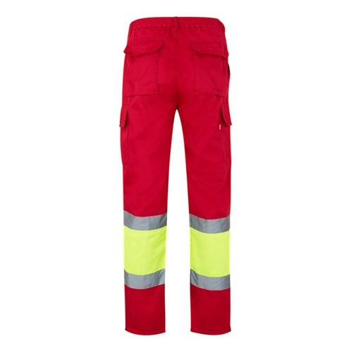 red VL POSEIDON. Pantalón de sarga multibolsillos bicolor (210 g/m²), en algodón (20 %) y poliéster (80 %)