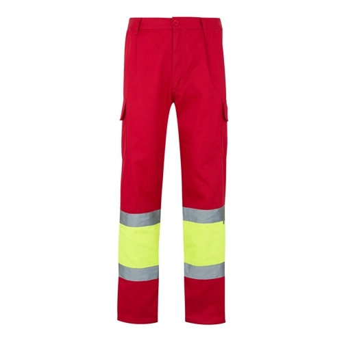 red VL POSEIDON. Pantalón de sarga multibolsillos bicolor (210 g/m²), en algodón (20 %) y poliéster (80 %)