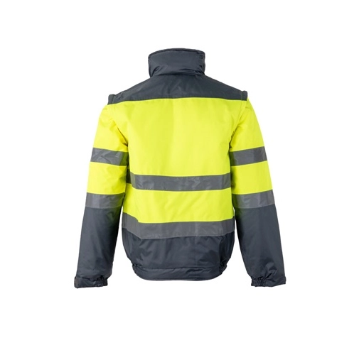 VL JUPITER. Chaqueta acolchada bicolor (180g/m²) en poliéster (100%), con revestimiento de PU