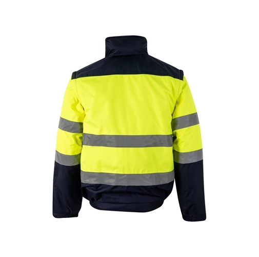 VL JUPITER LARGE. Chaqueta acolchada bicolor (180g/m²) en poliéster (100%), con revestimiento de PU