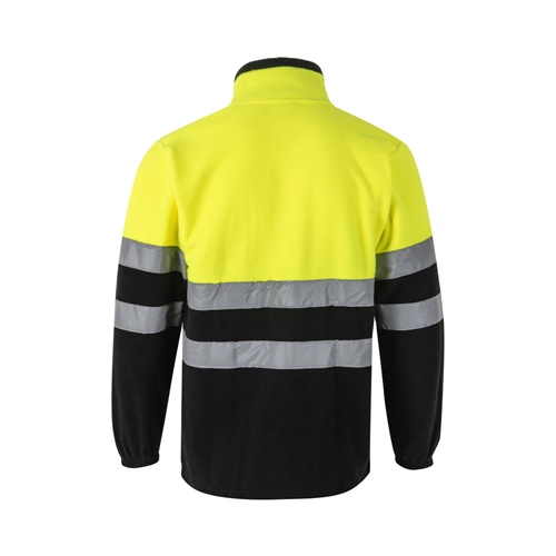 black VL EROS. Chaqueta polar bicolor (280 g/m²), en poliéster (100%)