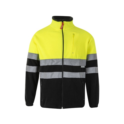 black VL EROS. Chaqueta polar bicolor (280 g/m²), en poliéster (100%)