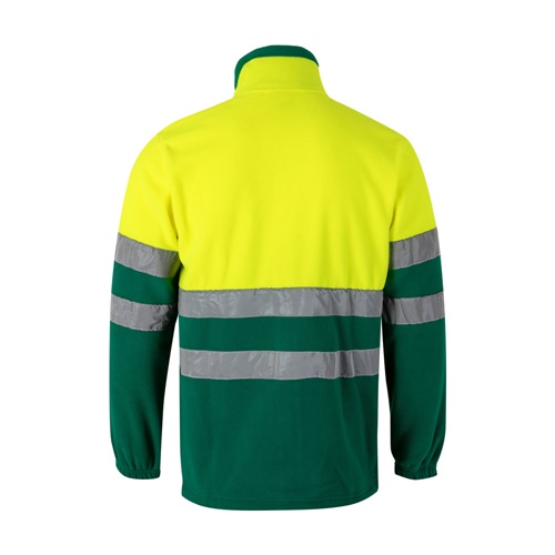 green VL EROS. Chaqueta polar bicolor (280 g/m²), en poliéster (100%)