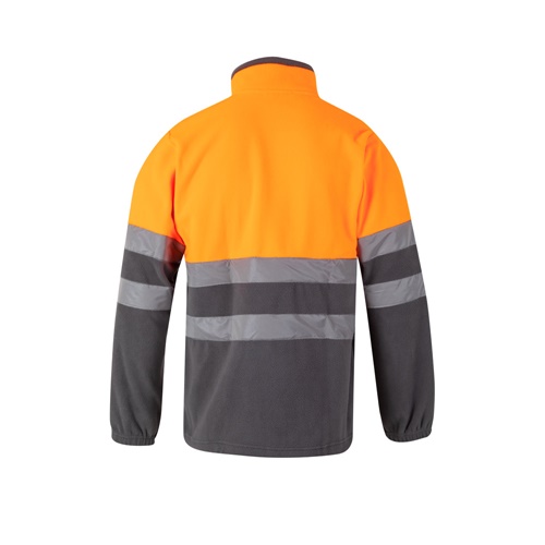 gray VL EROS. Chaqueta polar bicolor (280 g/m²), en poliéster (100%)