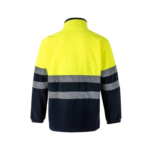 azul marino VL EROS LARGE. Chaqueta polar bicolor (280 g/m²), de poliéster (100%)