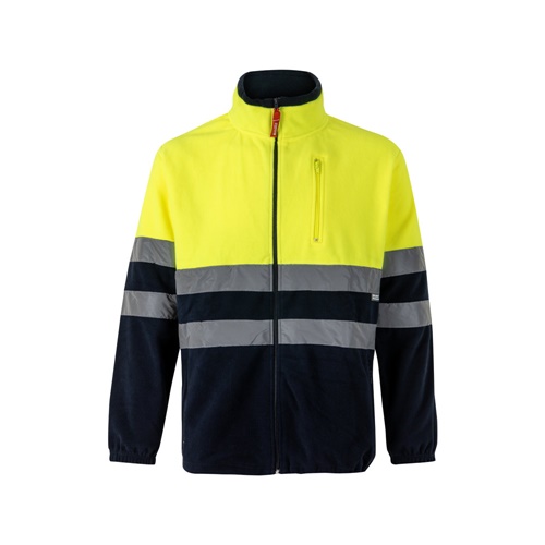 azul marino VL EROS LARGE. Chaqueta polar bicolor (280 g/m²), de poliéster (100%)
