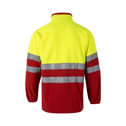 red VL EROS LARGE. Chaqueta polar bicolor (280 g/m²), de poliéster (100%)