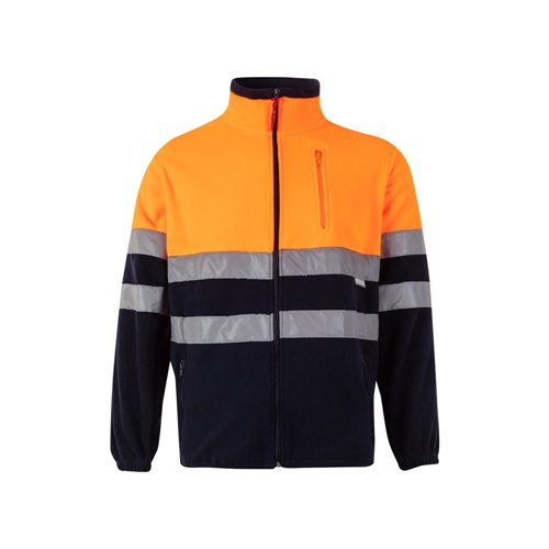 azul marino VL EROS LARGE. Chaqueta polar bicolor (280 g/m²), de poliéster (100%)