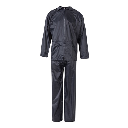 blue VL SEDNA. Traje de lluvia (225g/m²), de dos piezas en poliéster (100%) con revestimiento de PVC