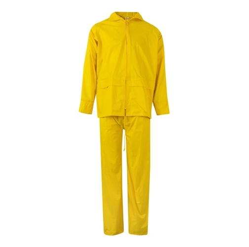 yellow VL SEDNA. Traje de lluvia (225g/m²), de dos piezas en poliéster (100%) con revestimiento de PVC