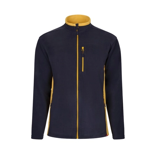 azul marino VL GERAS. Chaqueta polar bicolor (220g/m²) en poliéster (100%)