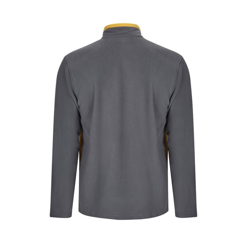 gray VL GERAS. Chaqueta polar bicolor (220g/m²) en poliéster (100%)